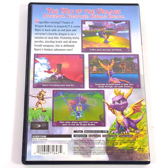 Spyro: Enter the Dragonfly PS2 Game Sony PlayStation 2 Complete CIB USED - Picture 2 of 3